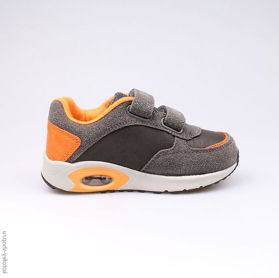 344130-72 Кроссовки для мальчики сер-ора фото №2