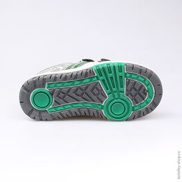 344143-22 Кроссовки для мальчики сер-зел фото №3
