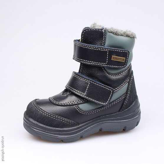 352018-41 Сапожки для мальчики син-сер