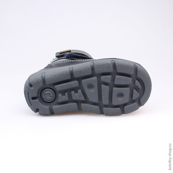 352018-41 Сапожки для мальчики син-сер фото №3