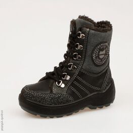 352045-53 Сапожки для мальчики чер-сер