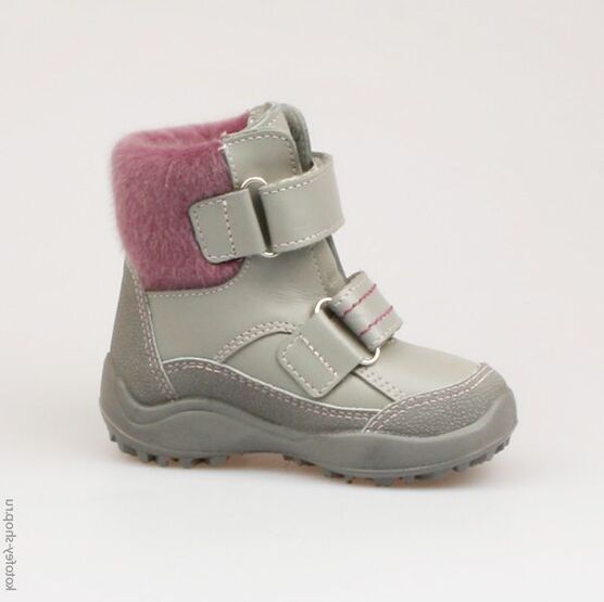 352047-53 Сапожки для девочки серый фото №2