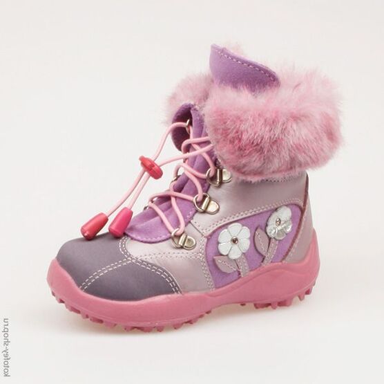 352049-53 Сапожки для девочки сиреневый