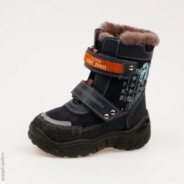 352050-52 Сапожки для мальчики светло-синий