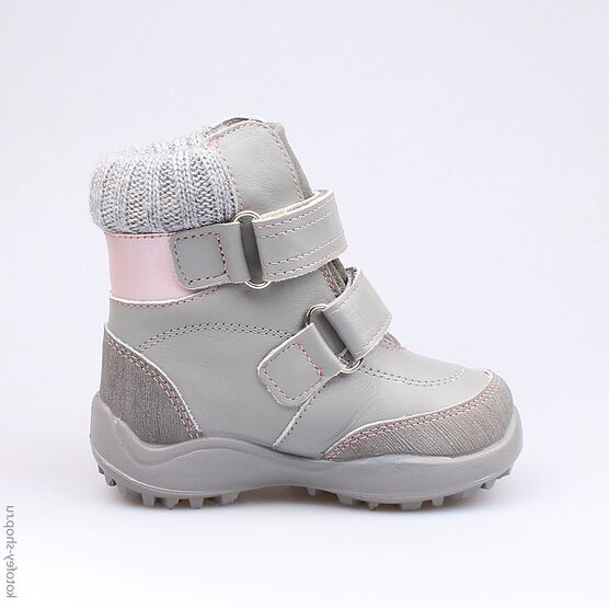 352053-53 Сапожки для девочки сер-роз фото №2