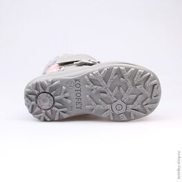 352053-53 Сапожки для девочки сер-роз фото №3