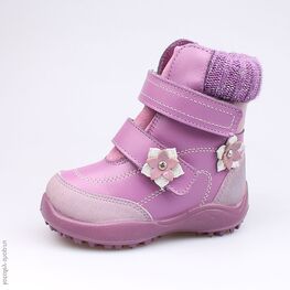 352053-54 Сапожки для девочки сиреневый