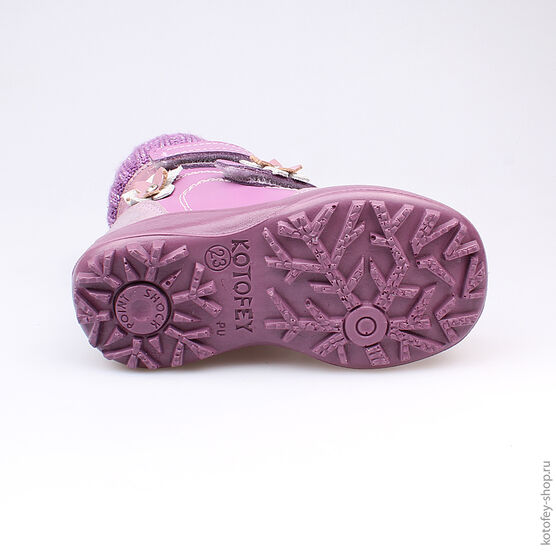 352053-54 Сапожки для девочки сиреневый фото №3