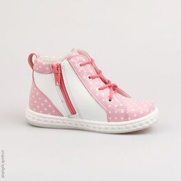 352055-21 Ботинки для девочки роз-бел фото №2