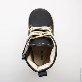 352058-21 Ботинки для мальчики светло-синий фото №4