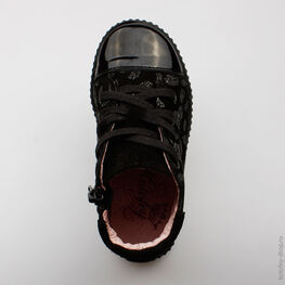 352060-21 Ботинки для девочки черный фото №4