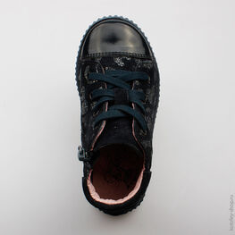 352060-22 Ботинки для девочки светло-синий фото №4