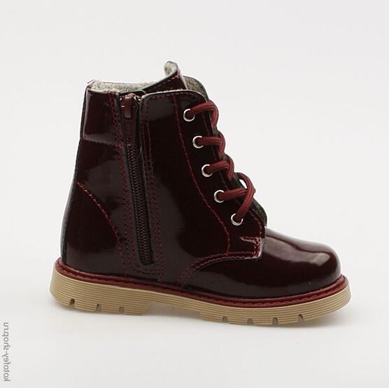 352068-32 Ботинки для девочки бордовый фото №2