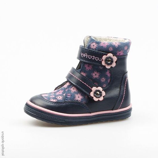 352070-31 Ботинки для девочки светло-синий