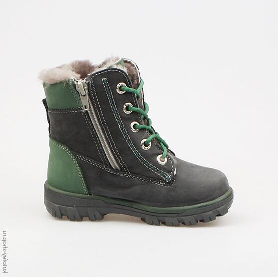 352071-53 Сапожки для мальчики син-зел фото №2