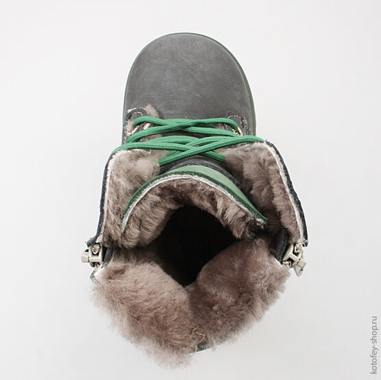 352071-53 Сапожки для мальчики син-зел фото №4