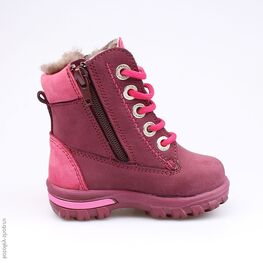 352071-55 Сапожки для девочки бордовый фото №2