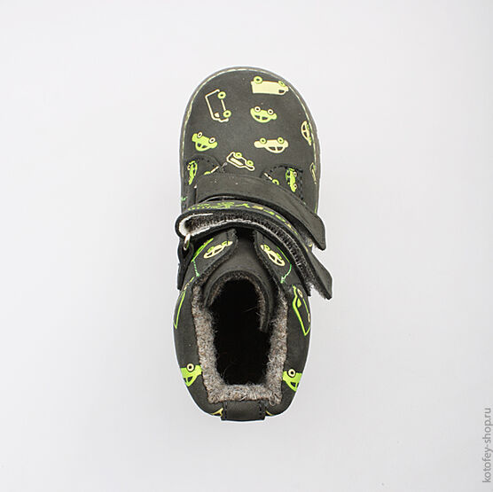 352080-31 Ботинки для мальчики серый фото №4