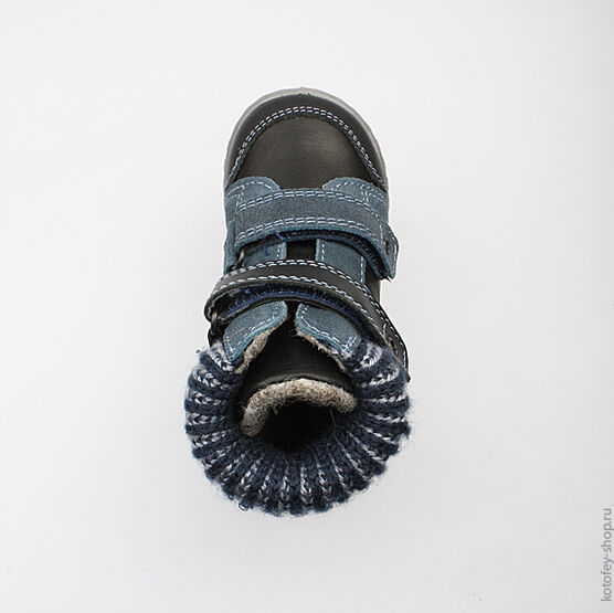 352085-31 Ботинки для мальчики чер-син фото №4