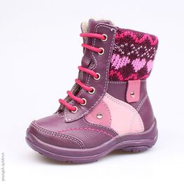 352086-33 Ботинки для девочки фиолетовый