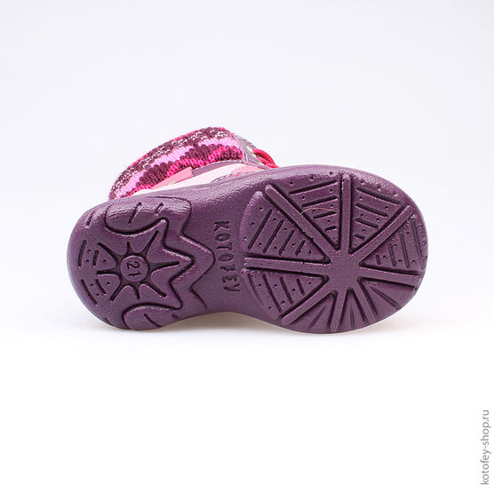 352086-33 Ботинки для девочки фиолетовый фото №3