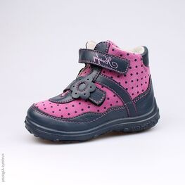 352088-31 Ботинки для девочки син-роз