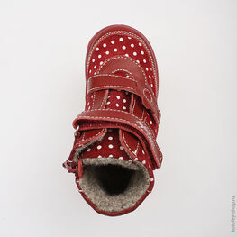 352088-32 Ботинки для девочки бордовый фото №4