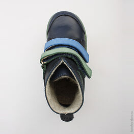 352090-31 Ботинки для мальчики светло-синий фото №4