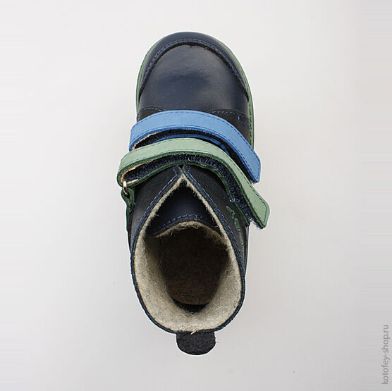 352090-31 Ботинки для мальчики светло-синий фото №4