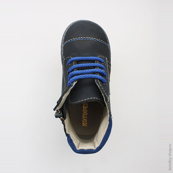 352094-22 Ботинки для мальчики светло-синий фото №4