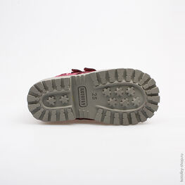 352098-31 Ботинки для девочки бордовый фото №3