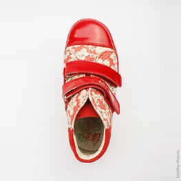 352100-23 Ботинки для девочки красный фото №4