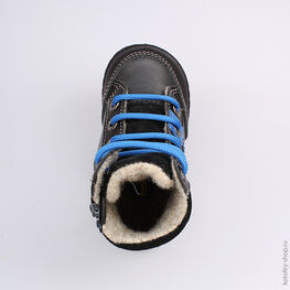 352104-31 Ботинки для мальчики серый фото №4