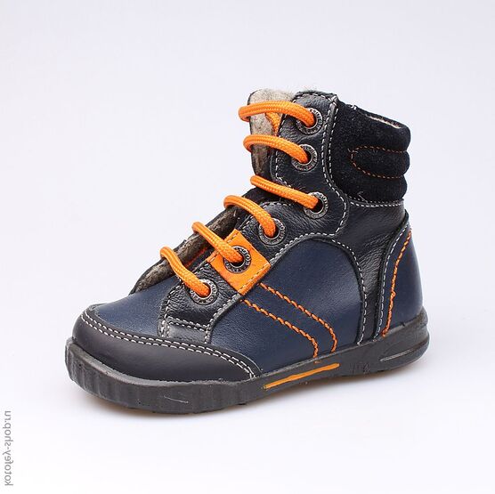 352104-32 Ботинки для мальчики светло-синий