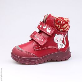 352111-31 Ботинки для девочки красный