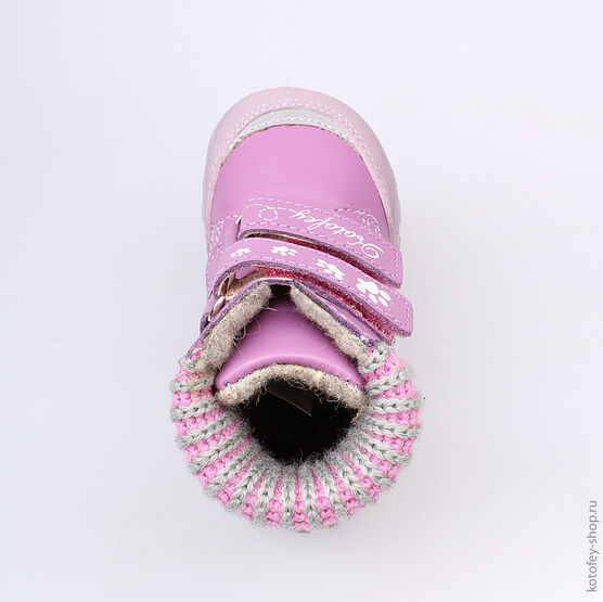 352111-32 Ботинки для девочки сиреневый фото №4