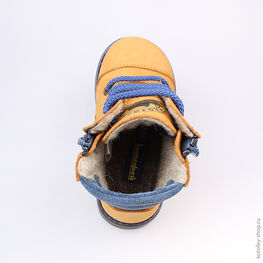 352113-31 Ботинки для мальчики желтый фото №4