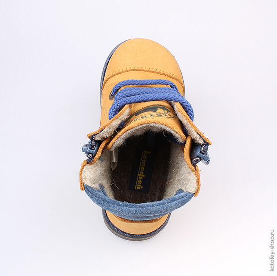 352113-31 Ботинки для мальчики желтый фото №4