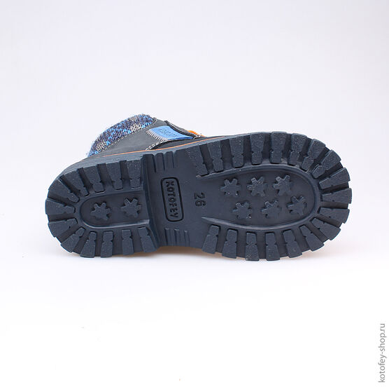 352114-31 Ботинки для мальчики син-ора фото №3