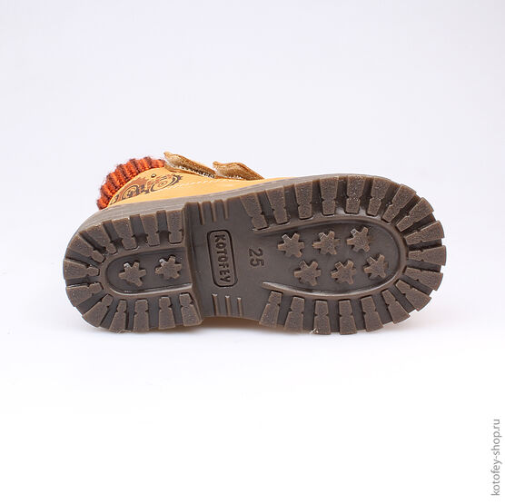 352115-30 Ботинки для мальчики желтый фото №3