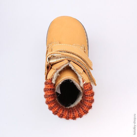 352115-30 Ботинки для мальчики желтый фото №4