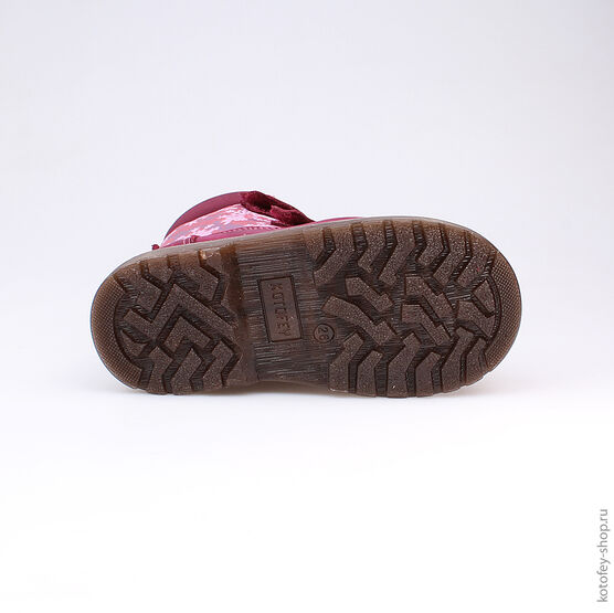 352117-41 Сапожки для девочки бордовый фото №3