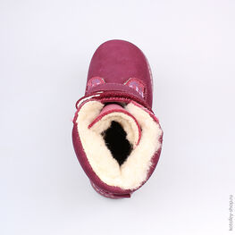 352117-41 Сапожки для девочки бордовый фото №4