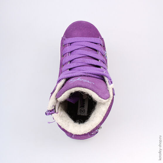 352118-32 Ботинки для девочки фиолетовый фото №4