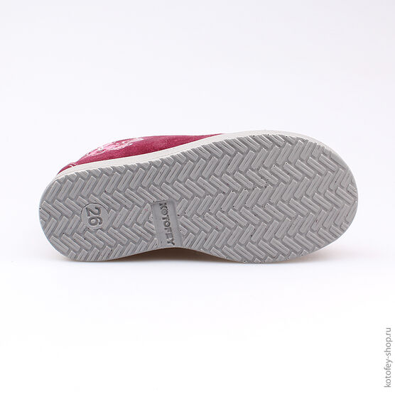 352127-21 Ботинки для девочки бордовый фото №3