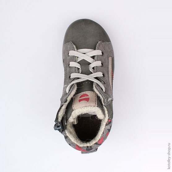 352128-32 Ботинки для мальчики серый фото №4