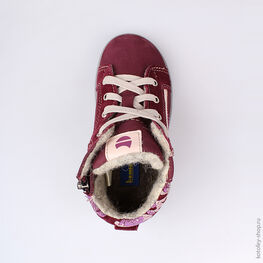 352128-33 Ботинки для девочки бордовый фото №4