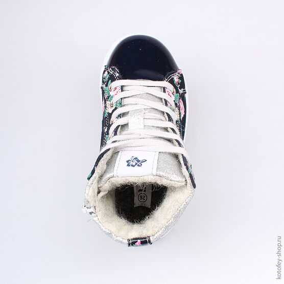 354007-31 Ботинки для девочки светло-синий фото №4