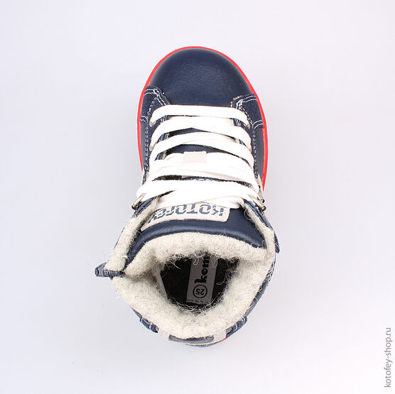 354008-31 Ботинки для мальчики светло-синий фото №4