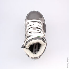 354008-32 Ботинки для мальчики серый фото №4